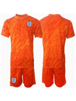 Billige England Keeper Hjemmedraktsett Barn EM 2024 Kortermet (+ Korte bukser)